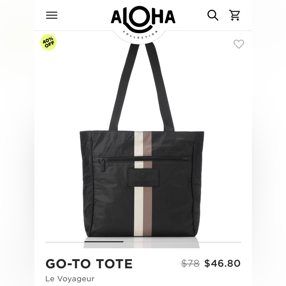 Aloha-Collection Go-to-Tote- Caffe/Black